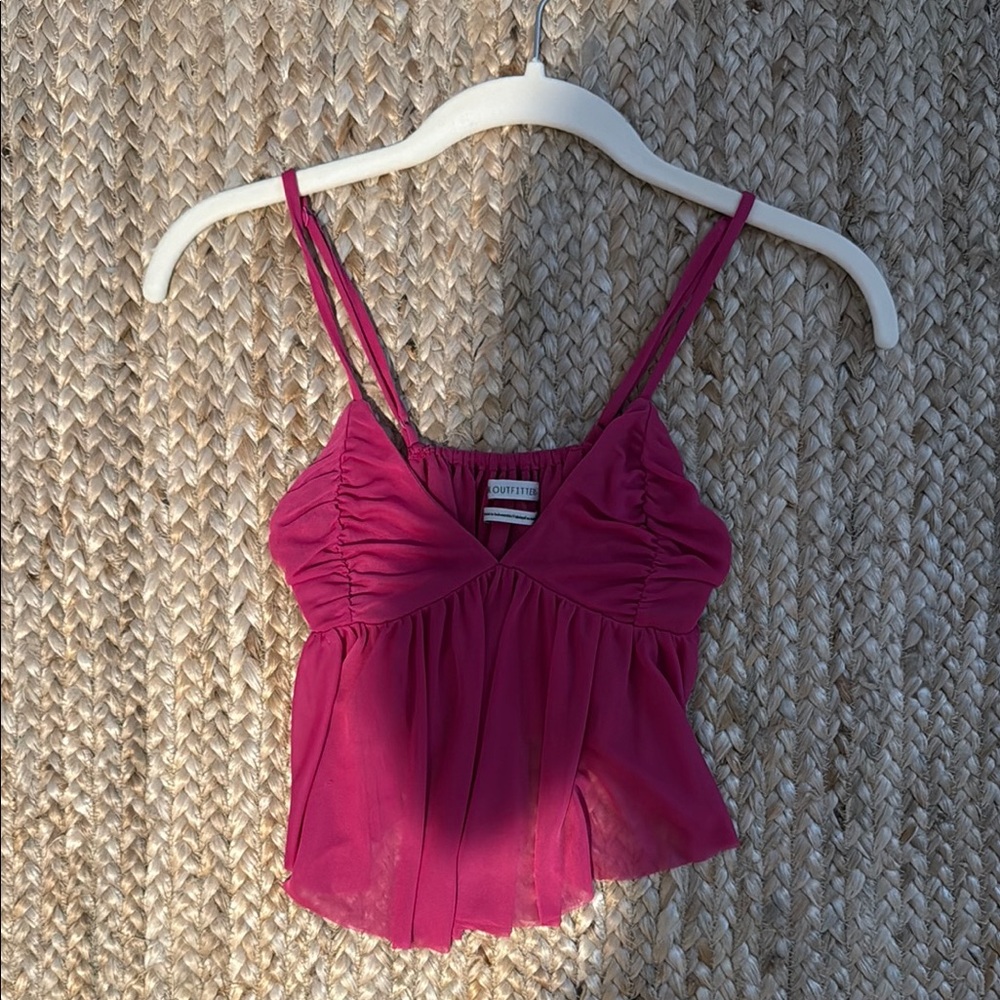 Women's Pink Urban Outfitters Spaghetti Strap Top